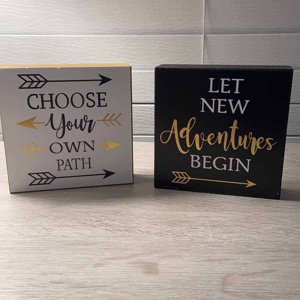 Word Art Blocks (set of 2)